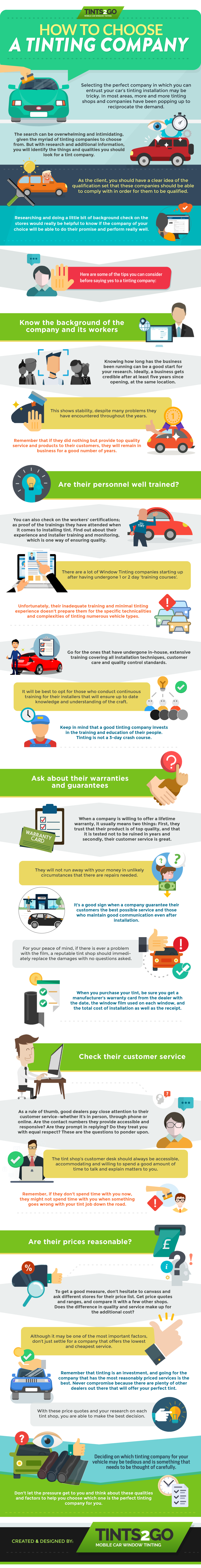 How to Choose a Tinting Company