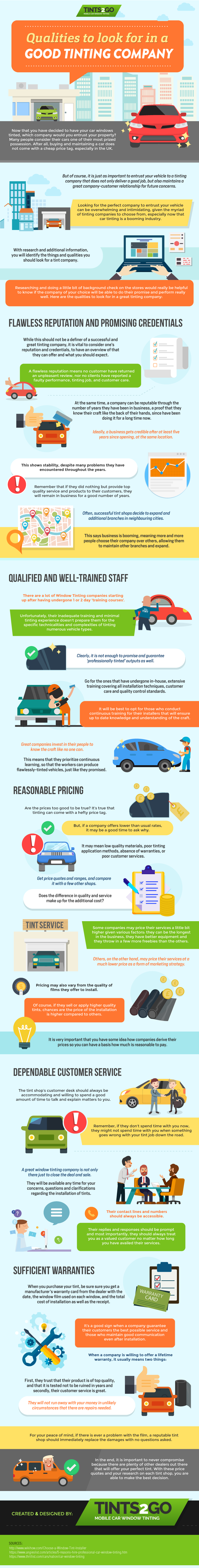 Qualities to look for in a good tinting company Qualities to look for in a good tinting company