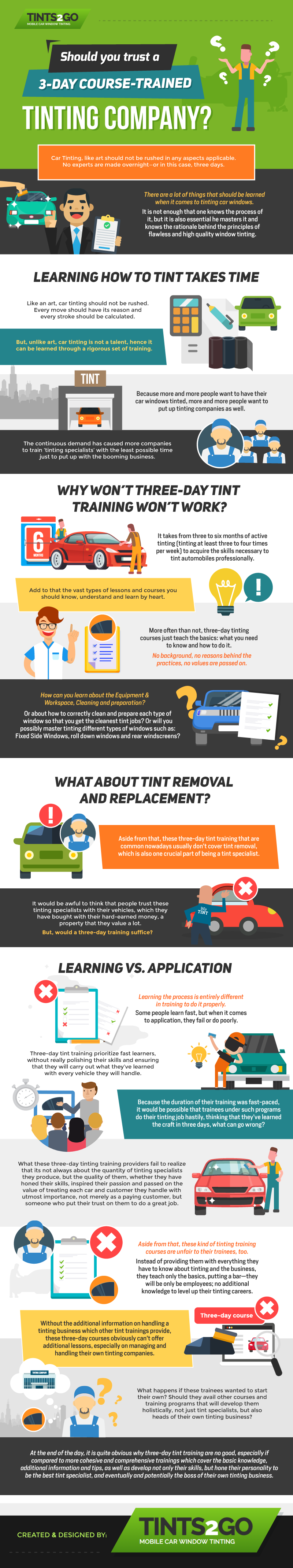 Should you trust a 3-day course-trained tinting company Should you trust a 3-day course-trained tinting company