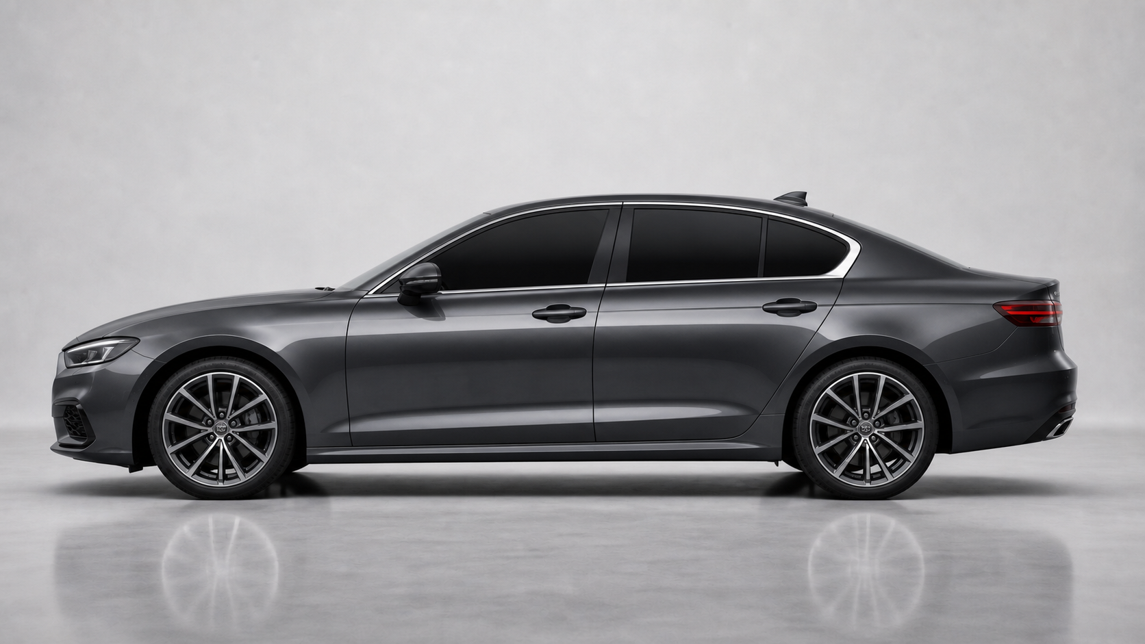 Saloon preview with dark automotive window tint